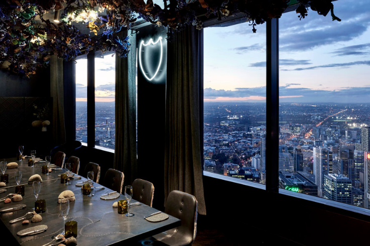 Aerial view of Melbourne City from Vue de Monde restaurant