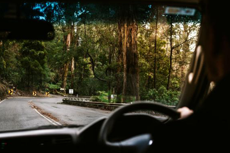 jucy campervan driving pacific coast highway