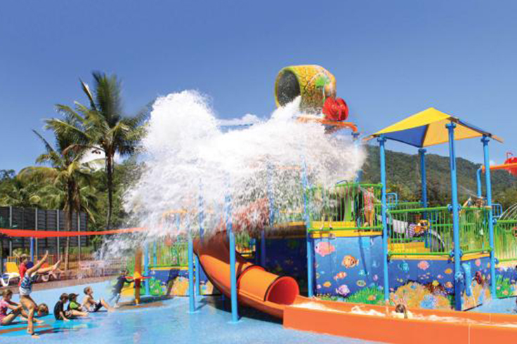 Pool in a holiday park