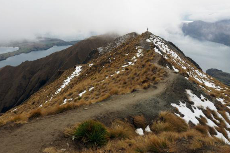 Roys peak hike dramatic shot