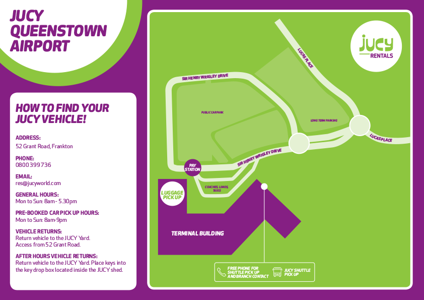 NZ SHUTTLE MAPS ZQN